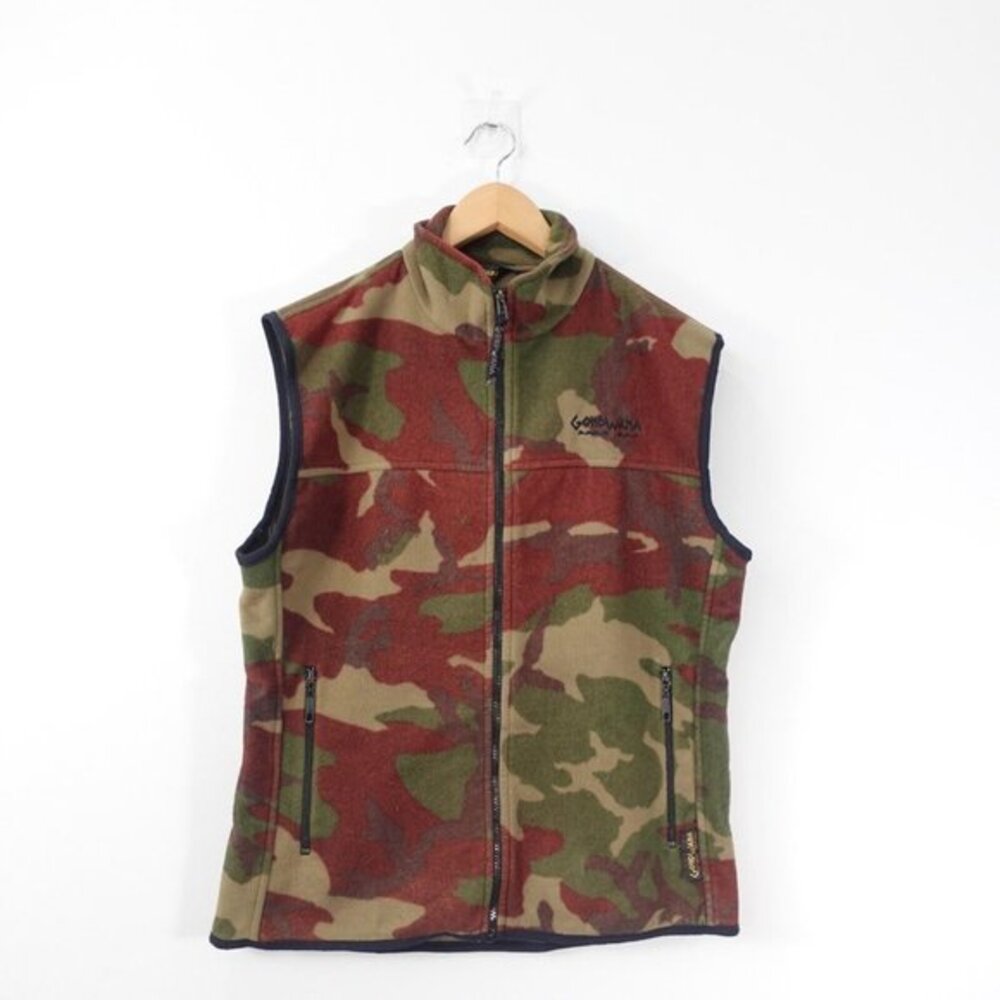 Fleece Camo Vest Men M‎ Brown Green Camouflage Hunting Safari Gondwana AUSTRALIA